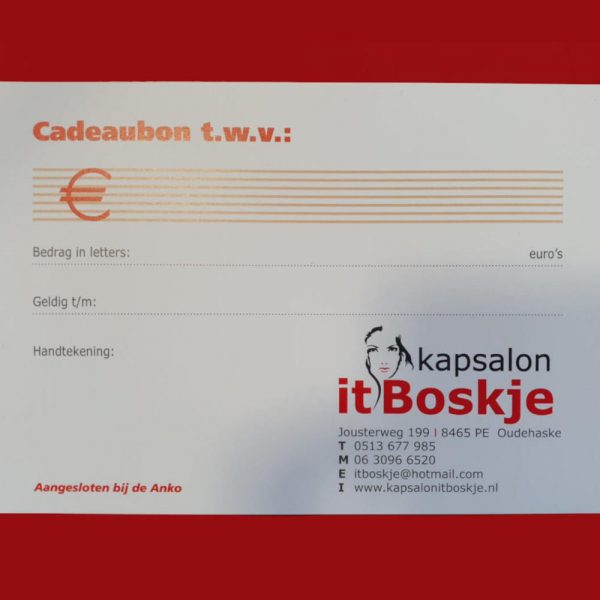 Cadeaubon € 15,-