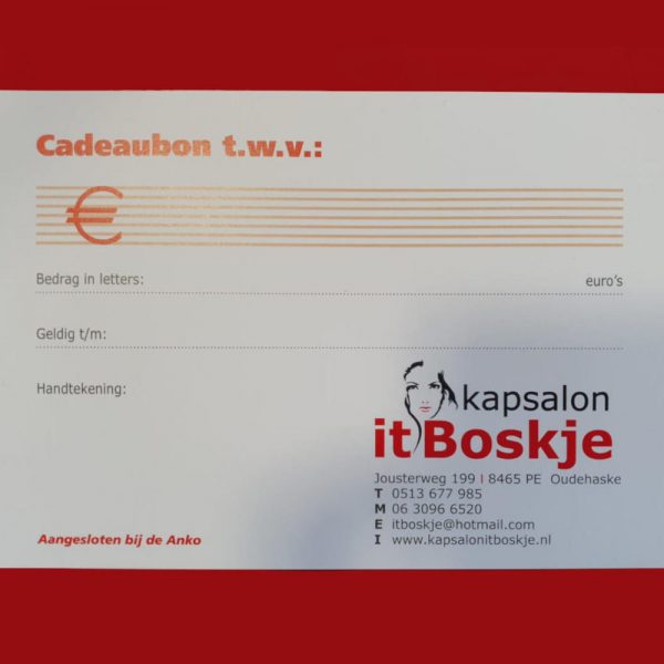 Cadeaubon € 15,-